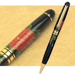 セキセイ 輪島塗　蒔絵　雅風　ボールペン　牡丹(AX-8801-00) 取り寄せ商品