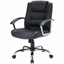 【P5S】サンワサプライ レザーチェア　SNC-L10K(SNC-L10K) メーカー在庫品