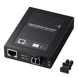 【P5S】サンワサプライ LAN-EC212RL10 光メディアコンバータ(ギガビット、シングルモード)(LAN-EC212RL10) メーカー在庫品|コンプモト 店