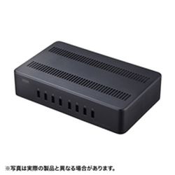 サンワサプライ SANWA SUPPLY ACA-STN74BK USB充電スタンド(8ポート・合計19.2A・高耐久タイプ) メーカー在庫品