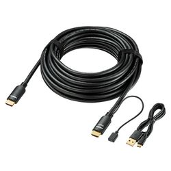 【P5S】サンワサプライ HDMIアクティブケーブル(4K/60Hz対応) 10m KM-HD20-APR100L(KM-HD20-APR100L) メーカー在庫品|コンプモト 店