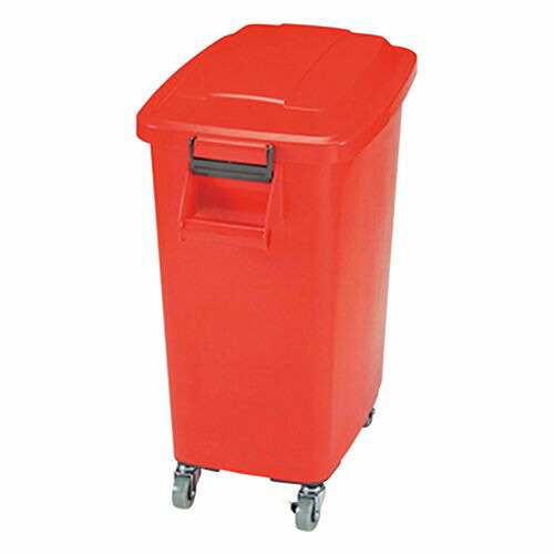 アロン化成 カラーペール（キャスター付き） 45L レッド (1個)(CK-45) 取り寄せ商品｜コンプモト　店