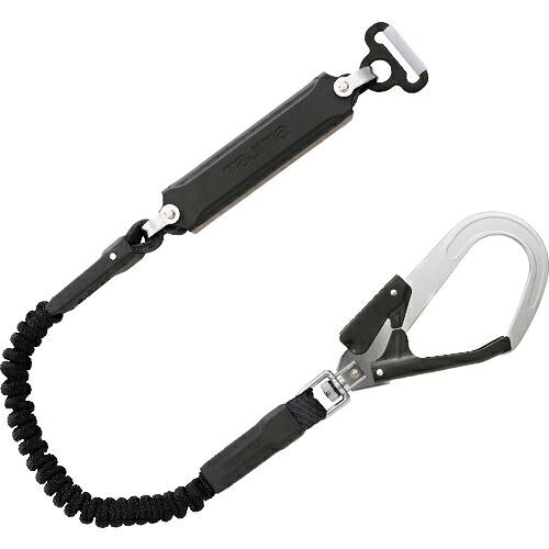 タジマ 胴ベルト用ランヤード 蛇腹 A環L2 1個(B1JR150-AL2BK) 取り寄せ商品