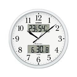 カシオ計算機 CASIO 電波掛け時計アナログ パールシルバー ITM-660NJ-8JF メーカー在庫品｜コンプモト　店