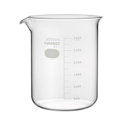 HARIO ビーカー（目安目盛付き）　3000mL (1個) 取り寄せ商品｜コンプモト　店