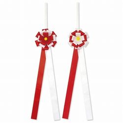 タカ印 テープカット用花型リボン 花径130(35-7087) 取り寄せ商品
