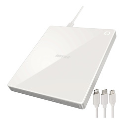 バッファロー RR-C1-WH スマートフォン用CDレコーダー「ラクレコ」ケーブルモデル 取り寄せ商品|コンプモト 店