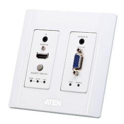 ＡＴＥＮ HDMI & VGA HDBaseTトランスミッター(USウォールプレート、POH)(VE2812AUST) 取り寄せ商品｜コンプモト　店