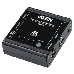 ＡＴＥＮ VS381B 3入力HDMIスイッチャー(4K60p対応) 取り寄せ商品