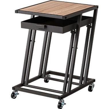 東谷 サイドテーブル(MIP-18DGY) メーカー在庫品