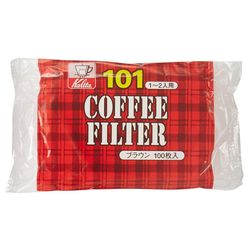 KALITA （カリタ） KALITA コーヒーフィルター 101濾紙 100枚入 ブラウン【80セット】(4901369111078 &times;80) 取り寄せ商品｜コンプモト　店 13,341円