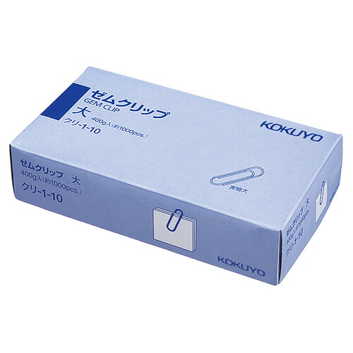 コクヨ KOKUYO ゼムクリップ 大 28mm 1セット(約40000本:約1000本×40箱)(4901480416991 x40) 取り寄せ商品