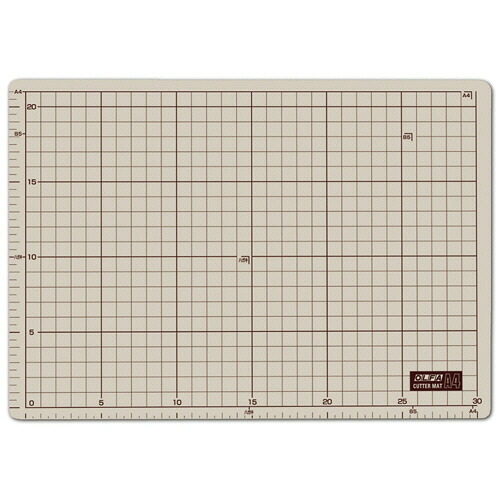 オルファ カッターマット A4 225×320mm 表面:ソフトグレー 裏面:ブラウン 1セット(5枚)(4901165200150 x5) 取り寄せ商品