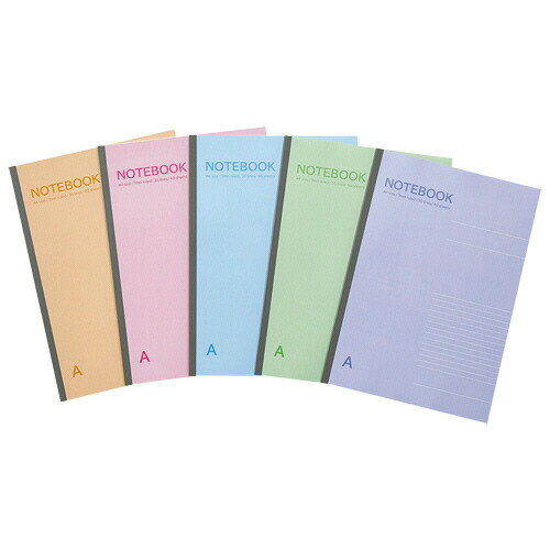 TPS ノートブック A4 A罫7mm 40枚 5色パック 1セット(50冊:5冊×10パック)(4589585762511 x10) 取り寄せ商品
