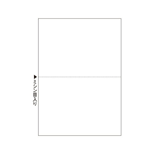 ヒサゴ HISAGO マルチプリンタ帳票 A5 白紙 2面 1セット(500枚:100枚×5冊)(4902668565142 x5) 取り寄せ商品