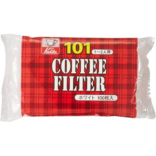 KALITA （カリタ） KALITA コーヒーフィルター 101濾紙 100枚入 ホワイト【80セット】(4901369111054 &times;80) 取り寄せ商品｜コンプモト　店
