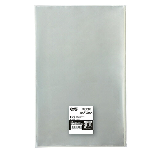 TPS OPP袋 フラット 380×600mm 1セット(500枚:100枚×5パック)(4589585752987 x5) 取り寄せ商品 8,885円