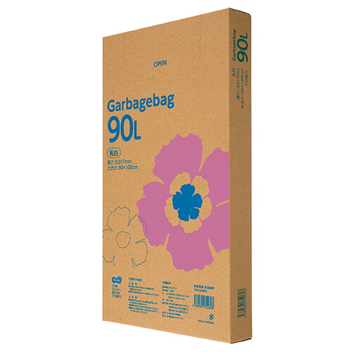 TPS ゴミ袋エコノミー 乳白半透明 90L BOXタイプ 1セット(550枚:110枚×5箱)(4589585752628 x5) 取り寄せ商品|コンプモト 店