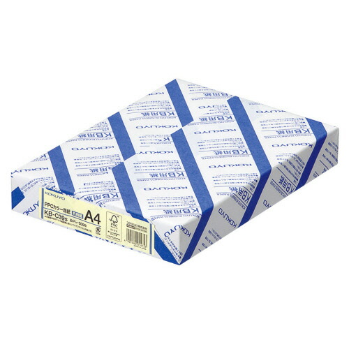 コクヨ KOKUYO PPCカラー用紙(共用紙) A4 アイボリー 1セット(2500枚:500枚×5冊)(4901480014753 x5) 目安在庫\u003d○