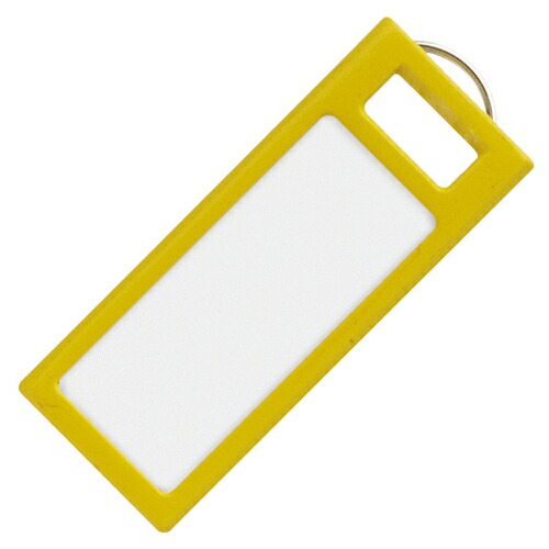 コクヨ KOKUYO キーホルダー型名札(KEYSYS) 黄 1セット(40個:4個×10パック)(4901480226750 x10) 取り寄せ商品