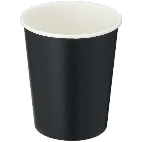 TPS 紙コップ ブラック 205mL(7オンス) 1セット(2000個:80個×25パック)(4901627044315 x25) 取り寄せ商品