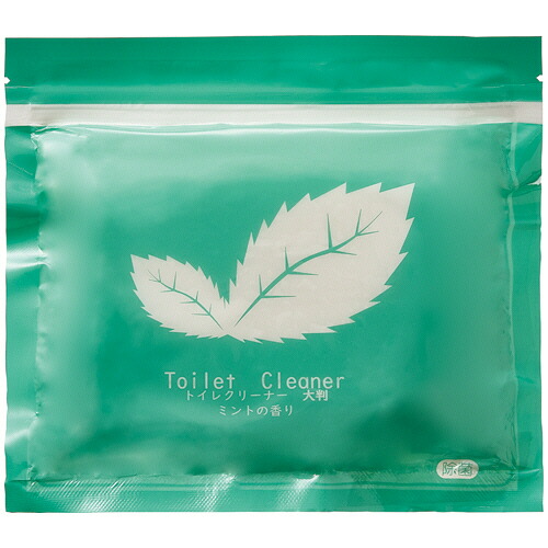 TPS トイレクリーナー チャック袋タイプ ミント 大判 1セット(576枚:12枚×48パック)(4589585765147 x48) 取り寄せ商品