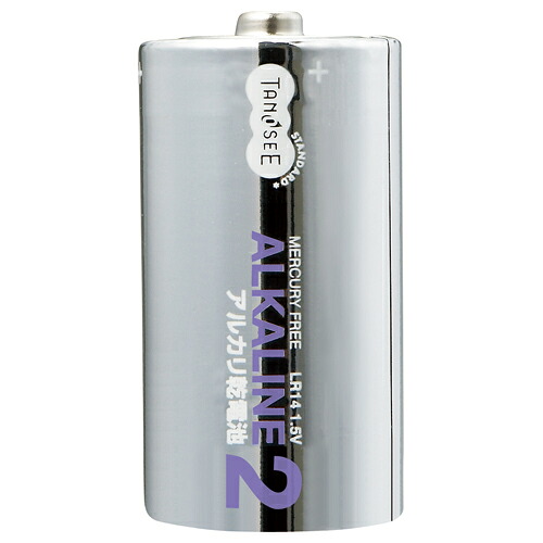 TPS アルカリ乾電池 単2形 1セット(100本:2本x50パック)(4571347168594 x50) 取り寄せ商品