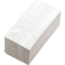 カラーナプキン 2PLY 8つ折 白無地 1セット(2000枚:50枚×40パック)(4589585767073 x40) 取り寄せ商品