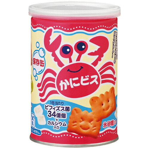 三立製菓 缶入かにビス 100g 1セット(24缶)(4901830590661 x24) 取り寄せ商品