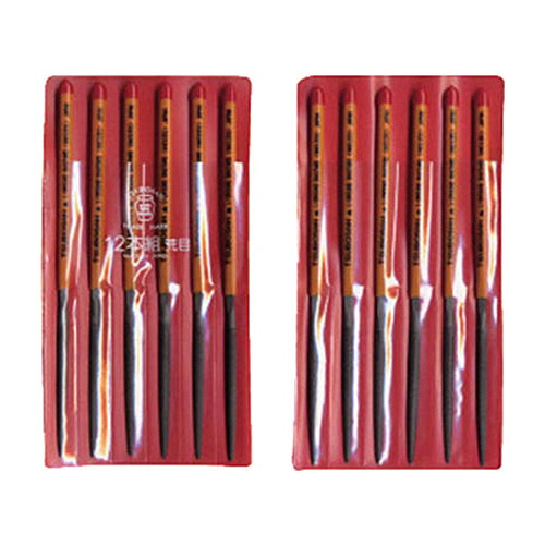 ツボサン 組ヤスリ 12本組(170mm) 半丸 荒目 1パック(12本)(HA01201) 取り寄せ商品