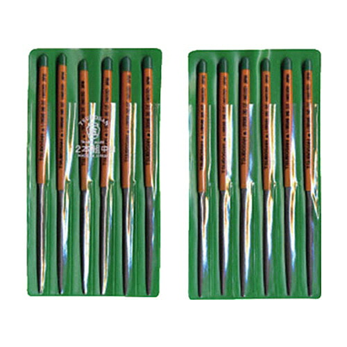 ツボサン 組ヤスリ 12本組(170mm) 半丸 中目 1パック(12本)(HA01202) 取り寄せ商品