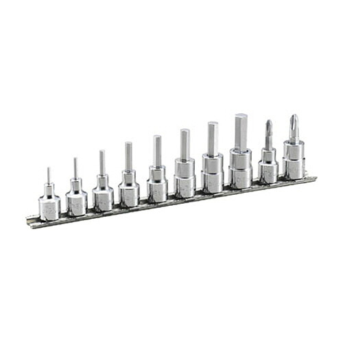 TONE ヘキサゴンソケットセット(ホルダー付) 10pcs 1セット(HH310) 取り寄せ商品