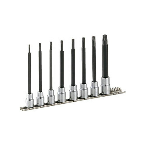 TONE ロングトルクスソケットセット(いじり防止タイプ・ホルダー付) 1セット(HTX308HL) 取り寄せ商品