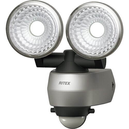 ムサシ ライテックス 7.5W 2灯 LEDセンサーライト 1台(LED-AC315) 取り寄せ商品