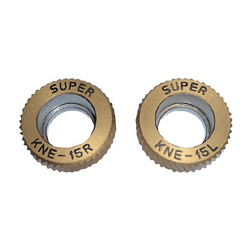 スーパーツール 転造ローレットE型駒(キワ加工用) アヤ目 1組(2個)(KNE08RL) 取り寄せ商品