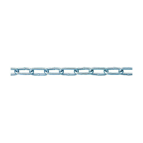 ニッサチェイン 鉄ユニクロ溶接リンクチェイン 4mm×30m 1個(IW2040) 取り寄せ商品