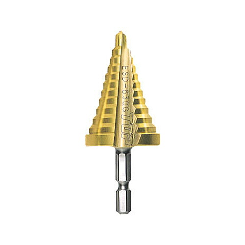 トップ工業 電動ドリル用ステップドリル 10段 4-22mm ゴールドタイプ 1本(ESD422G) 取り寄せ商品