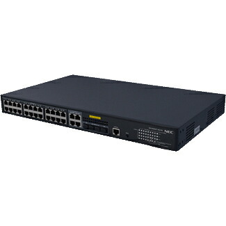 NEC 日本電気 QX-S3424FT-4G-PW 100Mx24p 1Gx4p SFPx4pコンボ レイヤ2インテリジェントPoEスイッチ(B02014-03407) 取り寄せ商品|コンプモト 店