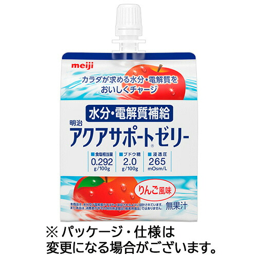 明治 アクアサポートゼリー りんご風味 200g 1セット(24パック)(4902705125476 x24) 取り寄せ商品