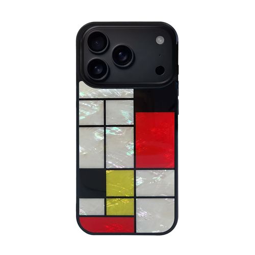 ikins 天然貝ケース for iPhone 17 Pro Mondrian(I28139i17PR) 仕入先在庫品