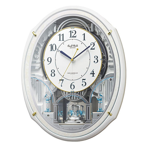 楽天市場】スモールワールド ブルームDX 電波からくり時計 4MN499R3