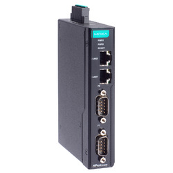 ＭＯＸＡ DINレール 2ポート シリアルデバイスサーバー 絶縁 ワイド温度(NPORT IA5250I-G2-T) 取り寄せ商品