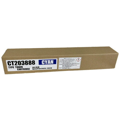 大容量トナーカートリッジ CT203888 汎用品 シアン 1個(CT203888 ﾊﾝﾖｳﾋﾝ) 目安在庫=○｜コンプモト　店