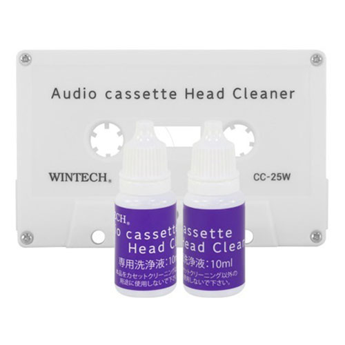 楽天市場】カセットデッキ ヘッドクリーナーキット 液2本セット テープ