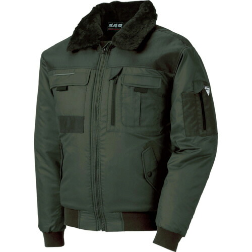 ジーベック 222 現場服 防寒ブルゾン L OD 1着(222-64-L) 取り寄せ商品|コンプモト 店