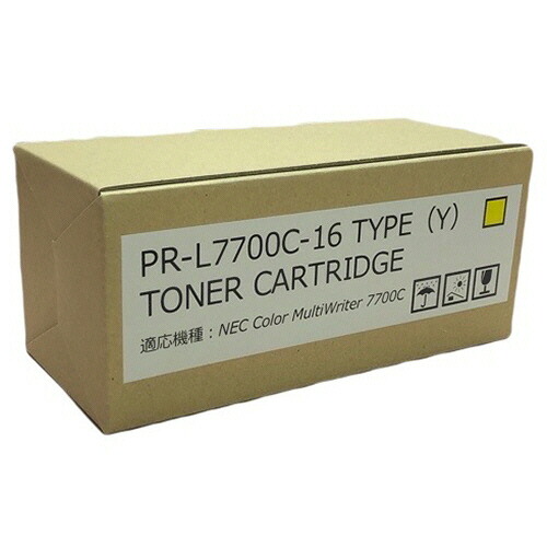 大容量トナーカートリッジ PR-L7700C-16 汎用品 イエロー 1個(PR-L7700C-16 ﾊﾝﾖｳﾋﾝ) 取り寄せ商品