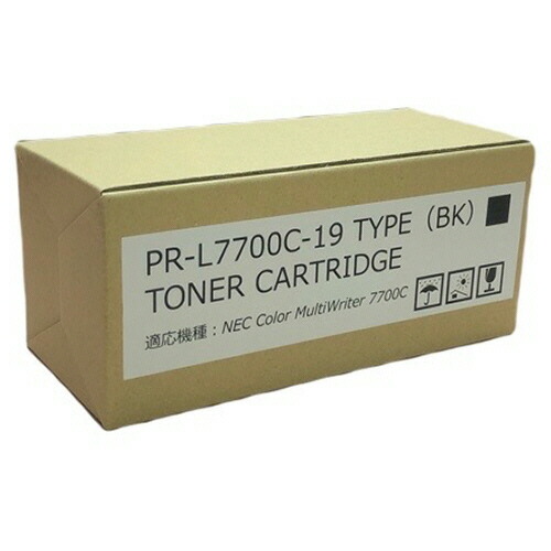 大容量トナーカートリッジ PR-L7700C-19 汎用品 ブラック 1個(PR-L7700C-19 ハンヨウヒン) 取り寄せ商品