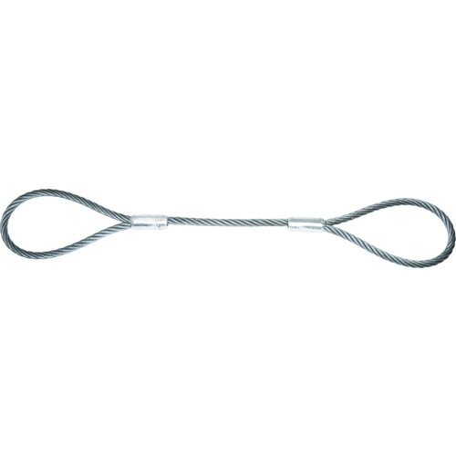 TRUSCO ワイヤーロープスリング Aタイプ アルミロック 16mm×6m 1本(TWAL-16S6) 取り寄せ商品|コンプモト 店