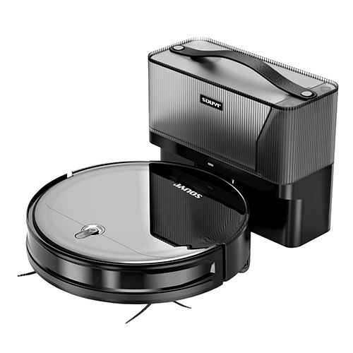 SOUYI JAPAN SOUYI JAPAN ブラックホールロボット掃除機 大容量2.5L 70日間ゴミ捨て不要 自動ゴミ収集機能付き ブラック(SY-111N) 取り寄せ商品画像