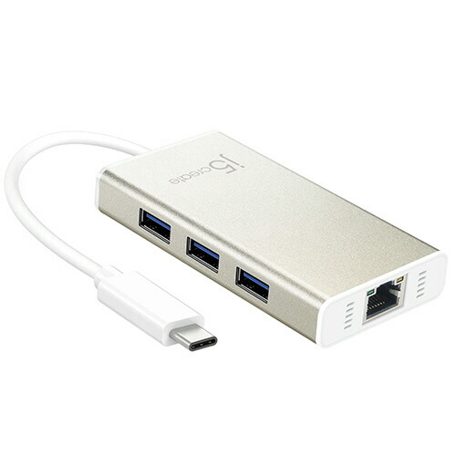 Ｊ５　ＣＲＥＡＴＥ Type-C to ギガビットイーサネット&USB3.0Adapter 1個(JCH471) 目安在庫\u003d○ 4,578円